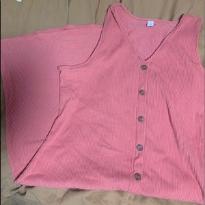 Old navy button up knit dress